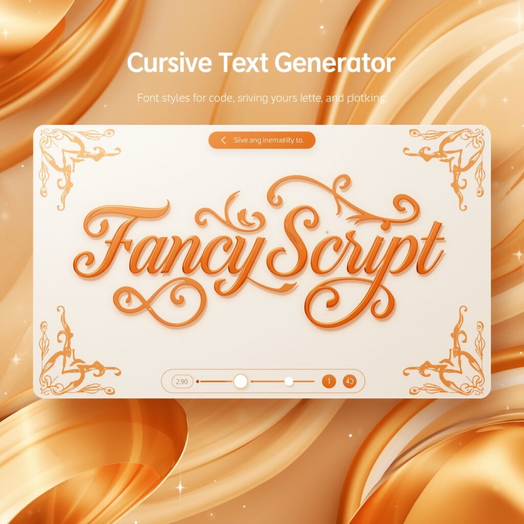 Cursive Fancy Text Generator