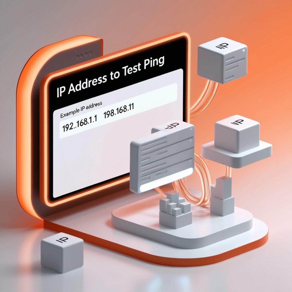 IP address to test ping