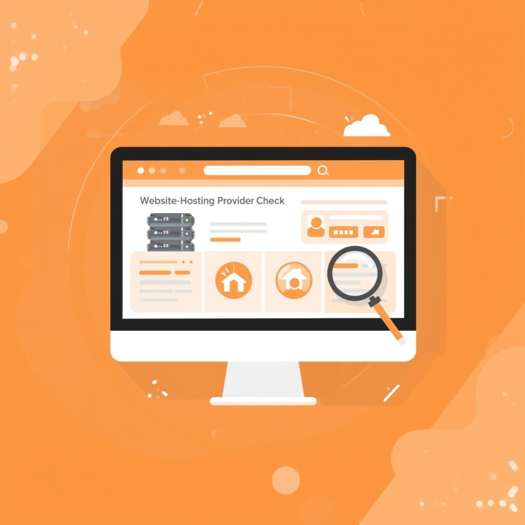 website hosting provider check