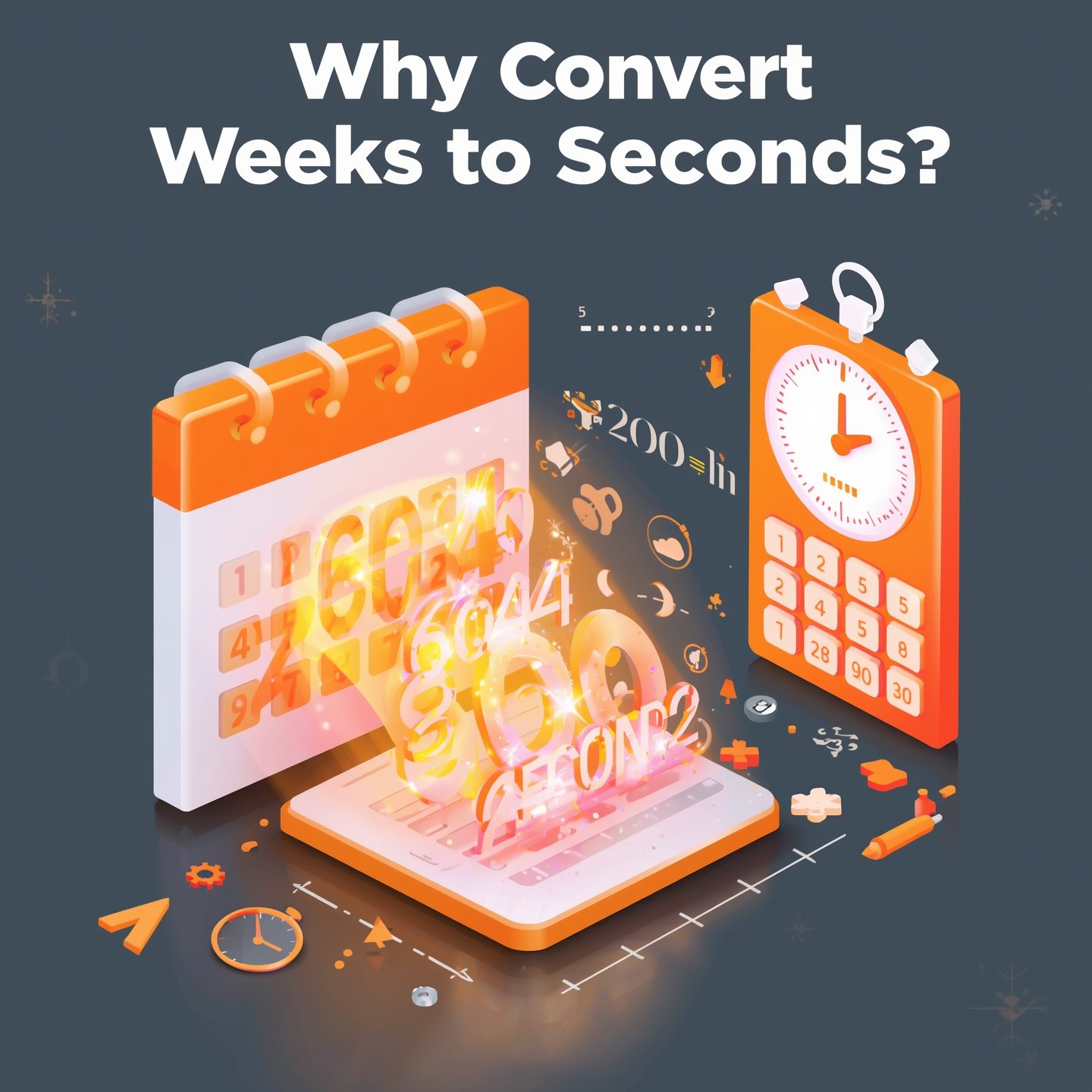 why converts weeks to seconds